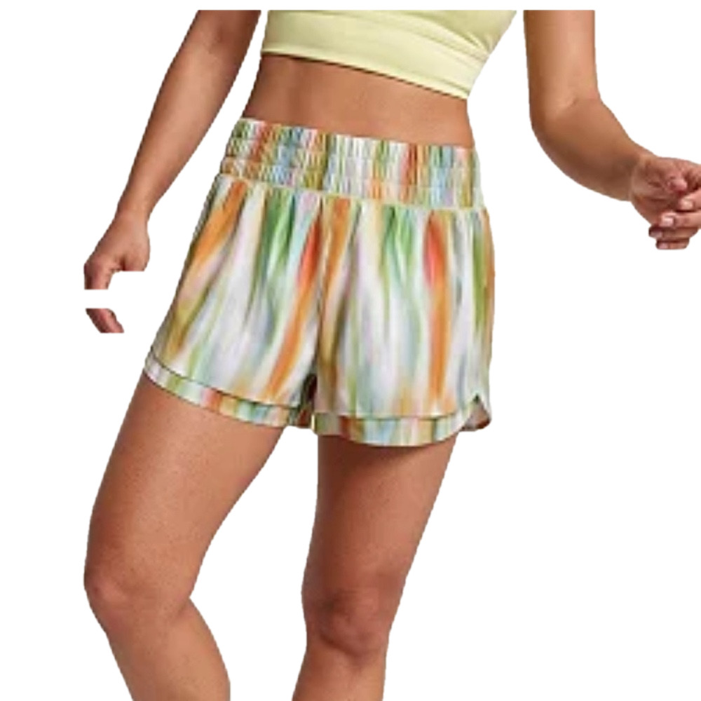 Calía active shorts Sz M green orange